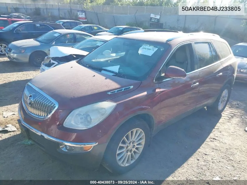 5GAKRBED4BJ233805 2011 Buick Enclave 1Xl