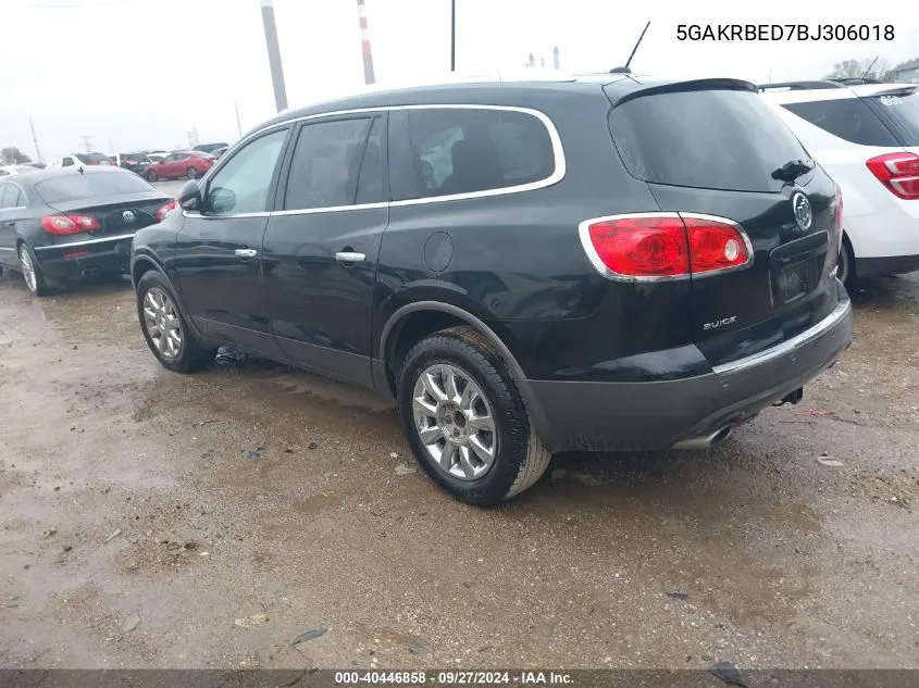 2011 Buick Enclave 1Xl VIN: 5GAKRBED7BJ306018 Lot: 40446858