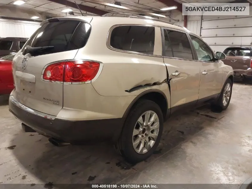 2011 Buick Enclave 2Xl VIN: 5GAKVCED4BJ214527 Lot: 40518198