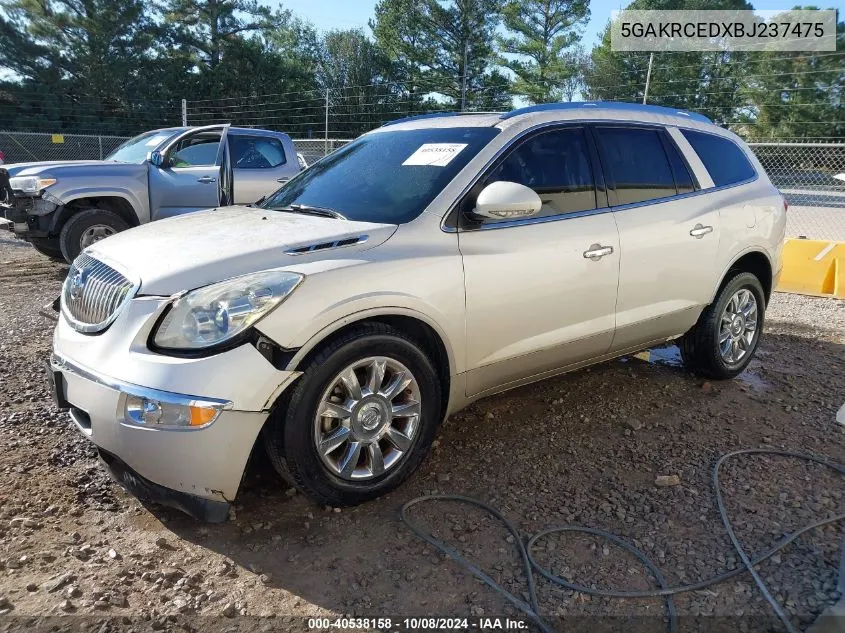 2011 Buick Enclave 2Xl VIN: 5GAKRCEDXBJ237475 Lot: 40538158