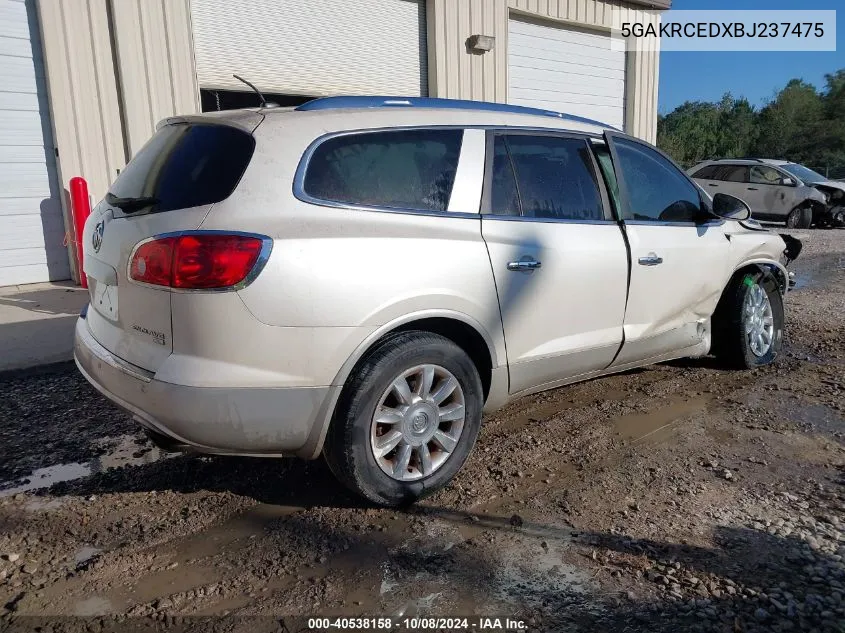 2011 Buick Enclave 2Xl VIN: 5GAKRCEDXBJ237475 Lot: 40538158