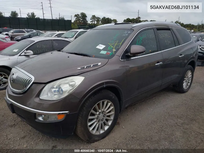 2011 Buick Enclave Cx VIN: 5GAKVAED6BJ101134 Lot: 40540340