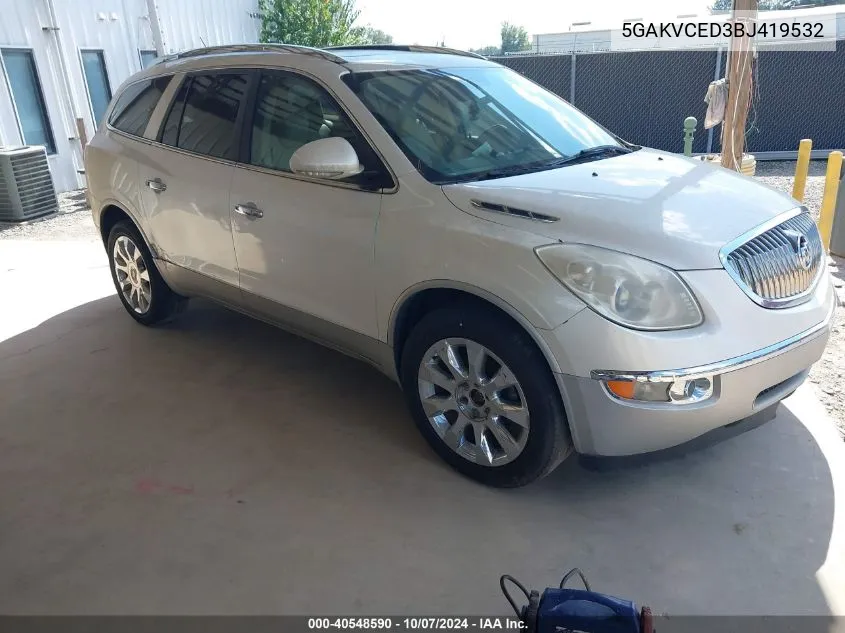 2011 Buick Enclave 2Xl VIN: 5GAKVCED3BJ419532 Lot: 40548590