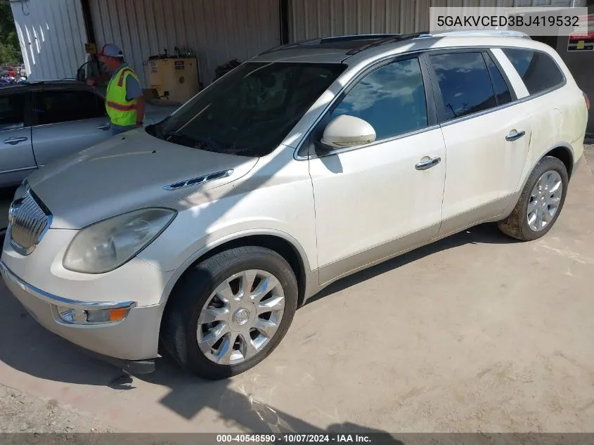 2011 Buick Enclave 2Xl VIN: 5GAKVCED3BJ419532 Lot: 40548590