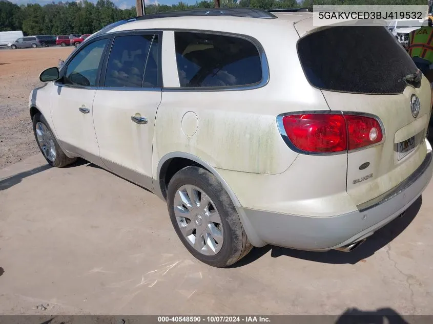 2011 Buick Enclave 2Xl VIN: 5GAKVCED3BJ419532 Lot: 40548590