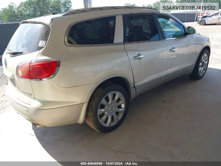 2011 Buick Enclave 2Xl VIN: 5GAKVCED3BJ419532 Lot: 40548590