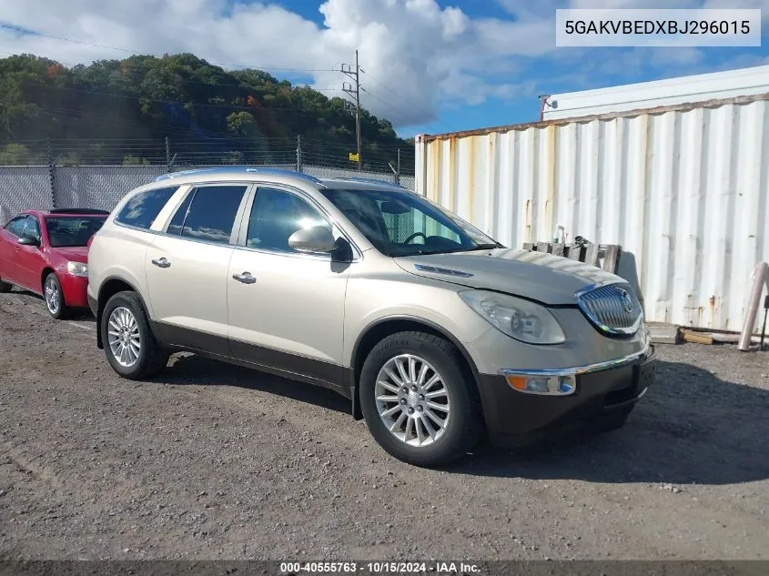 2011 Buick Enclave 1Xl VIN: 5GAKVBEDXBJ296015 Lot: 40555763