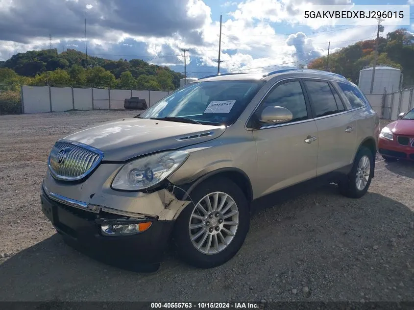 2011 Buick Enclave 1Xl VIN: 5GAKVBEDXBJ296015 Lot: 40555763