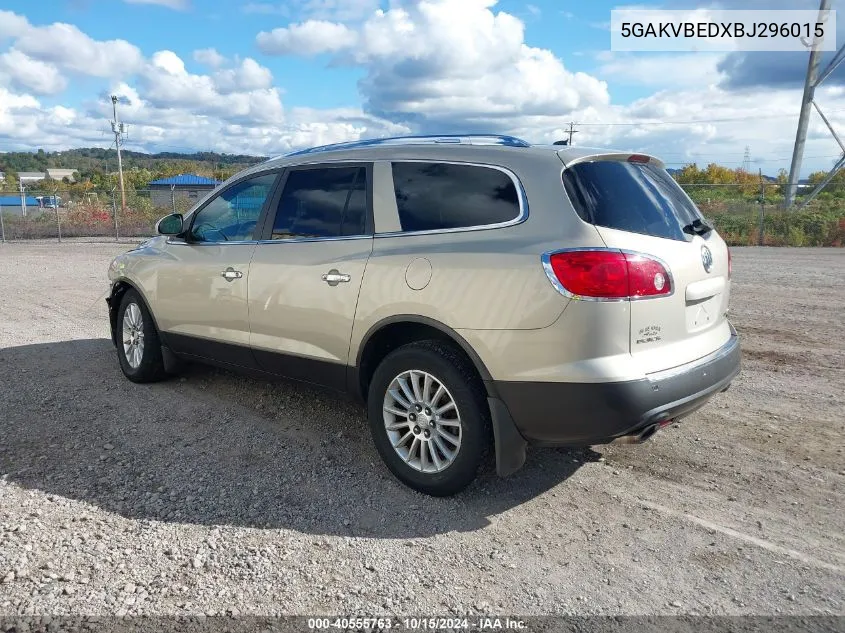 2011 Buick Enclave 1Xl VIN: 5GAKVBEDXBJ296015 Lot: 40555763