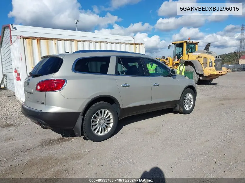 2011 Buick Enclave 1Xl VIN: 5GAKVBEDXBJ296015 Lot: 40555763