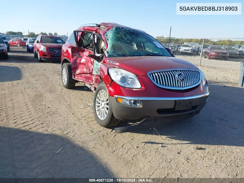 2011 Buick Enclave 1Xl VIN: 5GAKVBED8BJ318903 Lot: 40571220