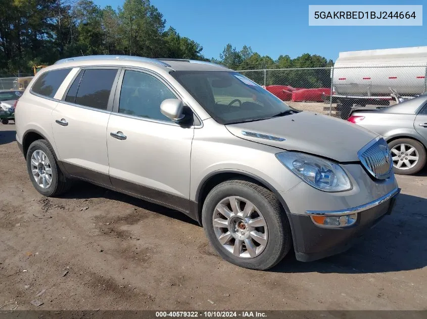 2011 Buick Enclave 1Xl VIN: 5GAKRBED1BJ244664 Lot: 40579322