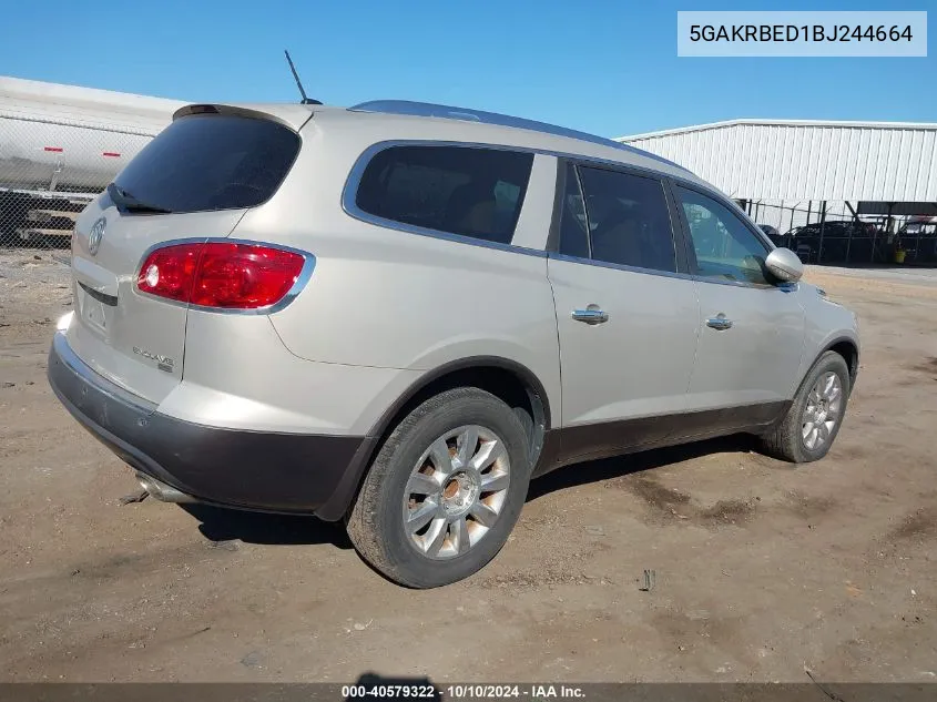 2011 Buick Enclave 1Xl VIN: 5GAKRBED1BJ244664 Lot: 40579322