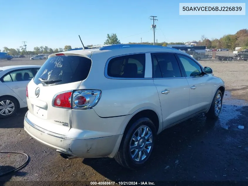 2011 Buick Enclave 2Xl VIN: 5GAKVCED6BJ226839 Lot: 40588617