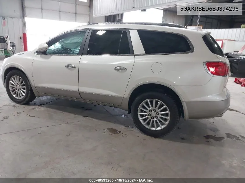 2011 Buick Enclave 1Xl VIN: 5GAKRBED6BJ394298 Lot: 40593265