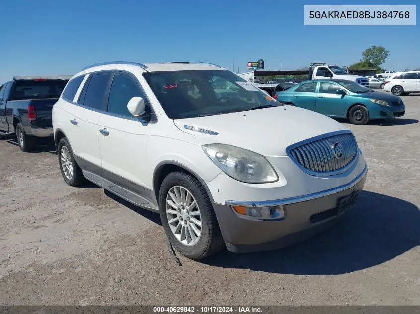 2011 Buick Enclave Cx VIN: 5GAKRAED8BJ384768 Lot: 40629842