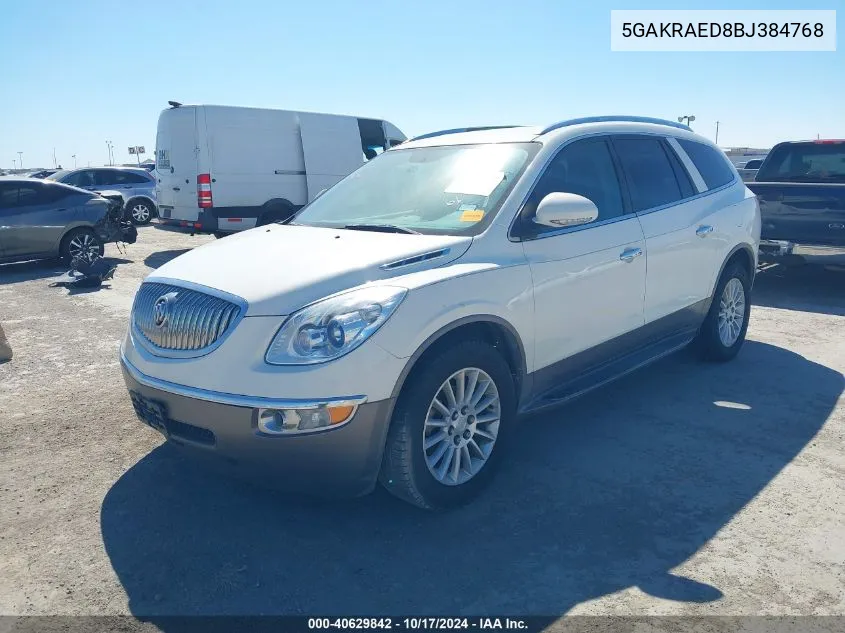 2011 Buick Enclave Cx VIN: 5GAKRAED8BJ384768 Lot: 40629842