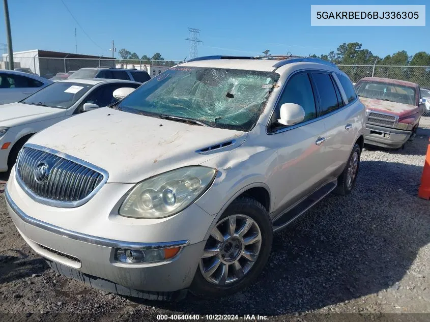 2011 Buick Enclave 1Xl VIN: 5GAKRBED6BJ336305 Lot: 40640440