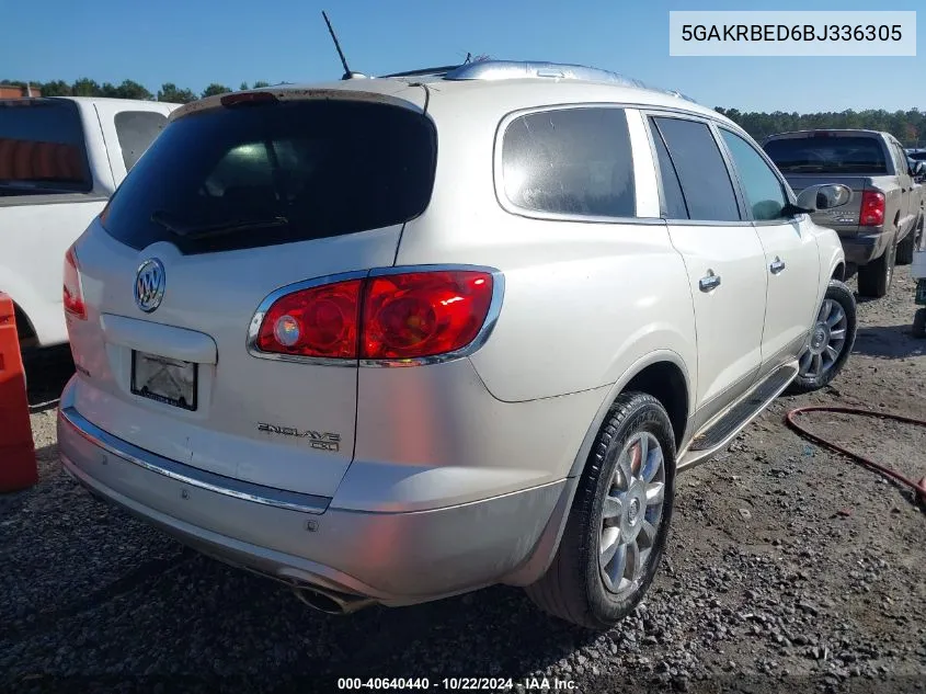 2011 Buick Enclave 1Xl VIN: 5GAKRBED6BJ336305 Lot: 40640440