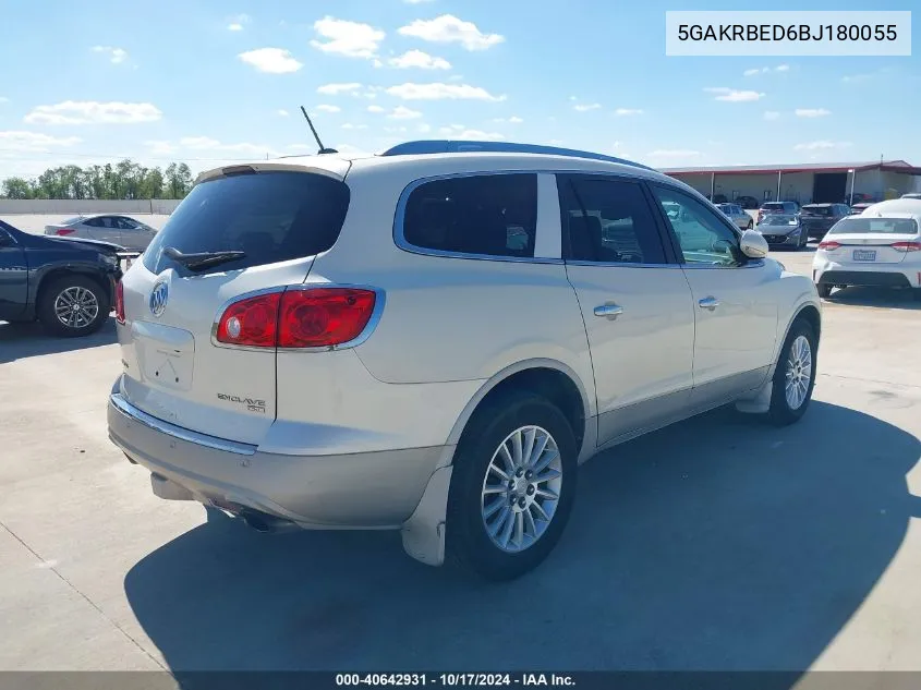 2011 Buick Enclave 1Xl VIN: 5GAKRBED6BJ180055 Lot: 40642931