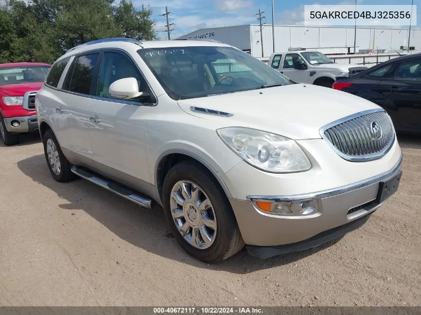 2011 Buick Enclave 2Xl VIN: 5GAKRCED4BJ325356 Lot: 40672117