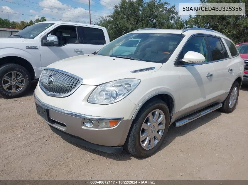 2011 Buick Enclave 2Xl VIN: 5GAKRCED4BJ325356 Lot: 40672117