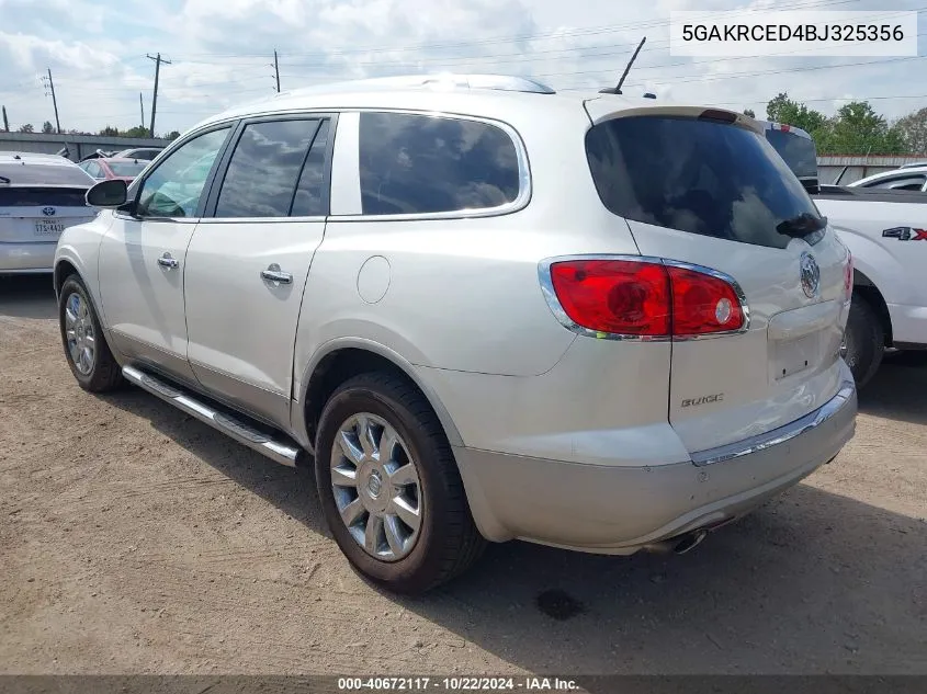 2011 Buick Enclave 2Xl VIN: 5GAKRCED4BJ325356 Lot: 40672117