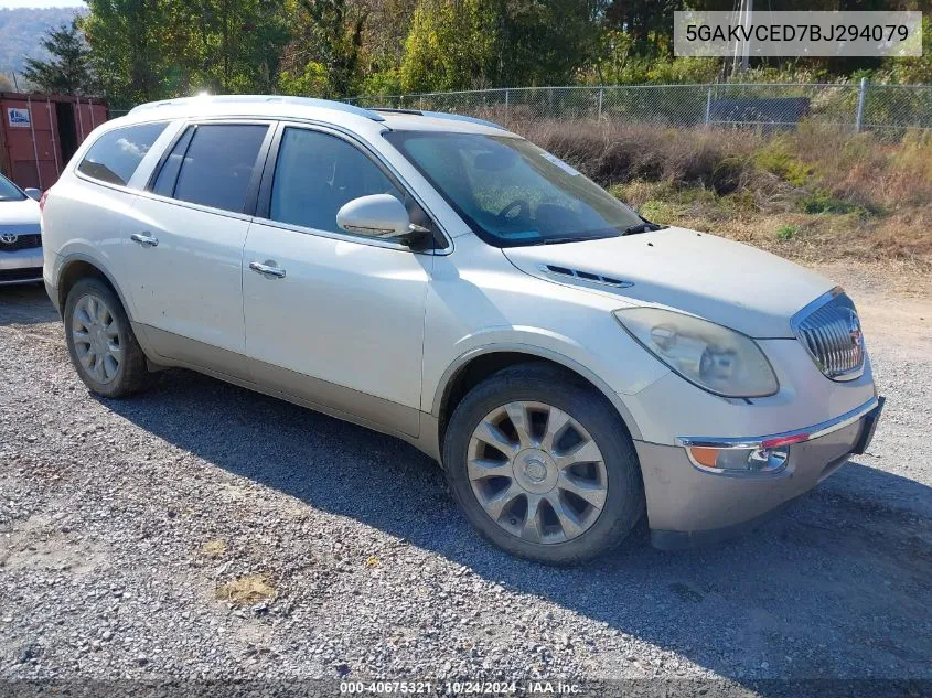 2011 Buick Enclave Cxl VIN: 5GAKVCED7BJ294079 Lot: 40675321