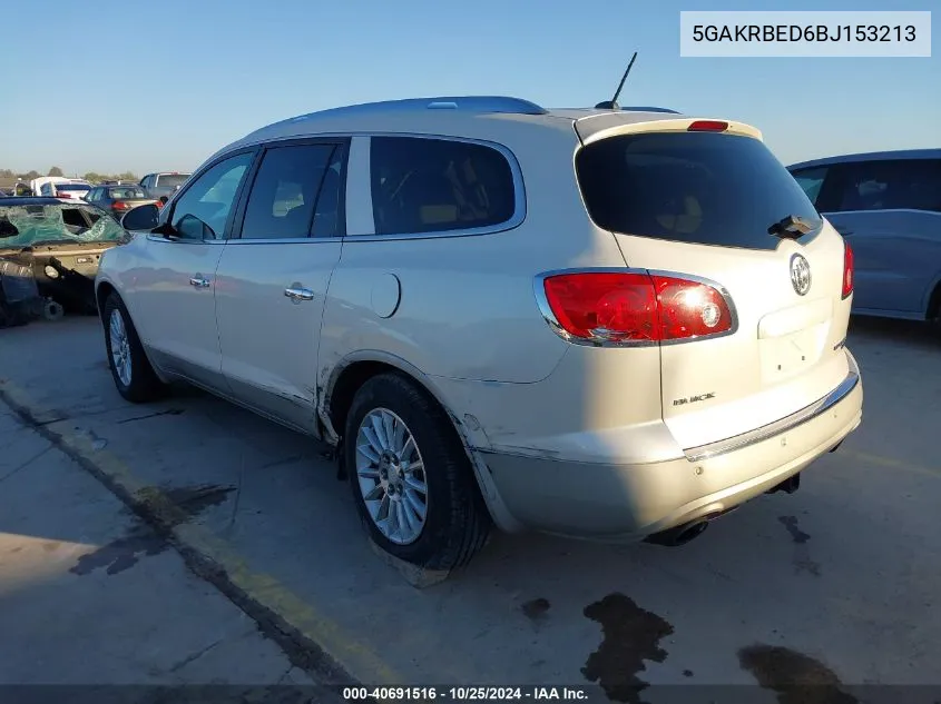 2011 Buick Enclave Cxl VIN: 5GAKRBED6BJ153213 Lot: 40691516