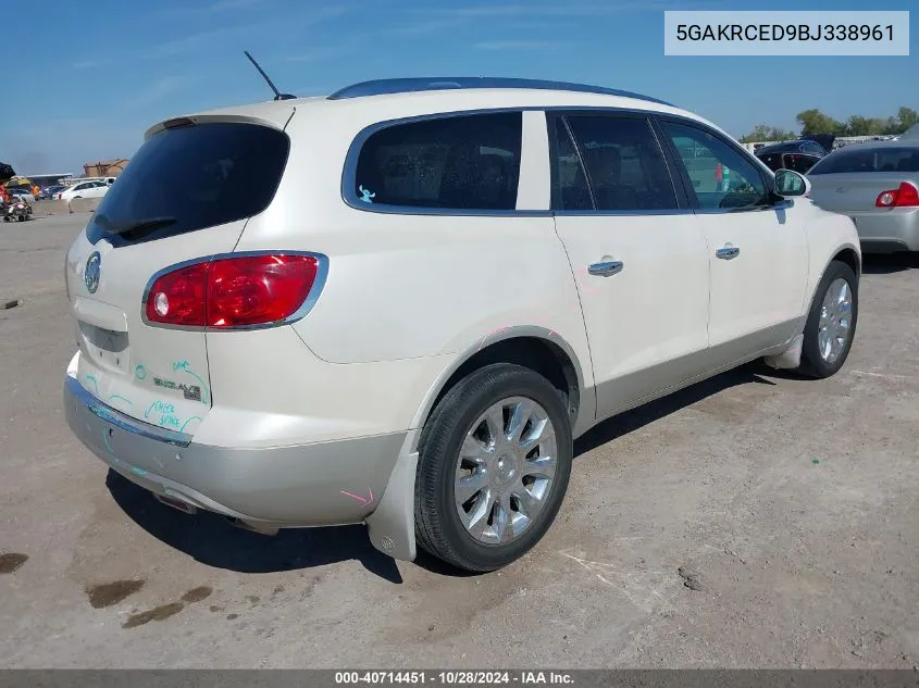 2011 Buick Enclave 2Xl VIN: 5GAKRCED9BJ338961 Lot: 40714451