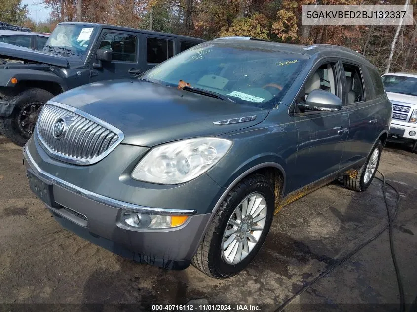 2011 Buick Enclave 1Xl VIN: 5GAKVBED2BJ132337 Lot: 40716112