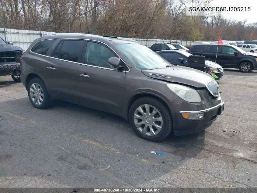 2011 Buick Enclave 2Xl VIN: 5GAKVCED6BJ205215 Lot: 40736248