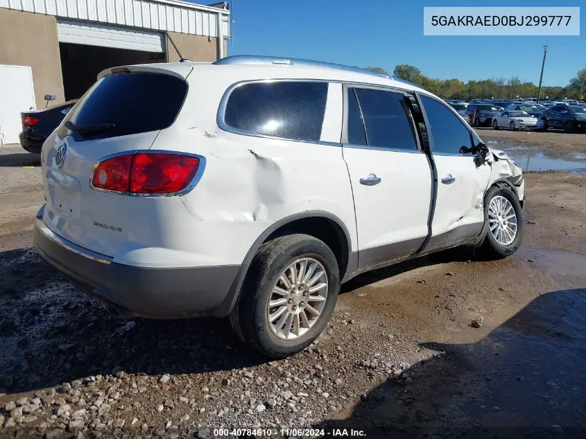 2011 Buick Enclave Cx VIN: 5GAKRAED0BJ299777 Lot: 40784610