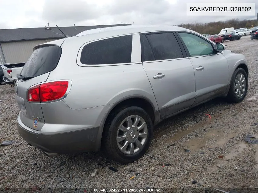 2011 Buick Enclave 1Xl VIN: 5GAKVBED7BJ328502 Lot: 40902422