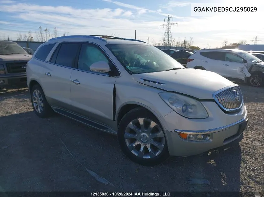 2012 Buick Enclave VIN: 5GAKVDED9CJ295029 Lot: 12135836