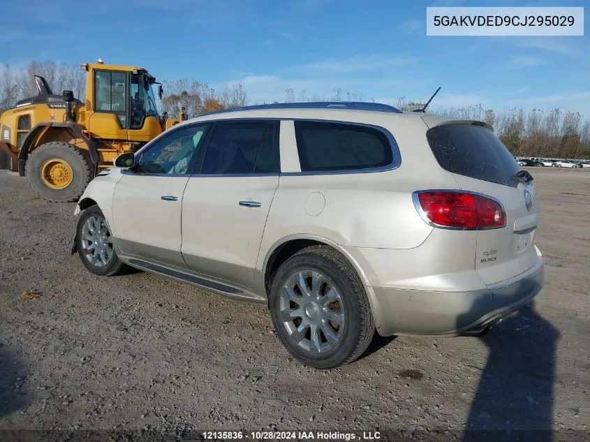 2012 Buick Enclave VIN: 5GAKVDED9CJ295029 Lot: 12135836