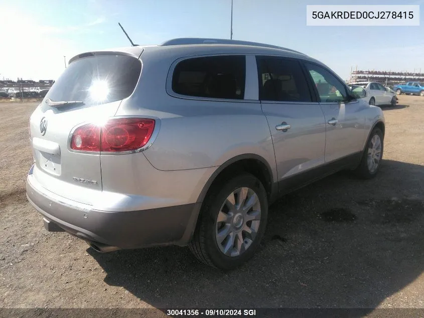 5GAKRDED0CJ278415 2012 Buick Enclave