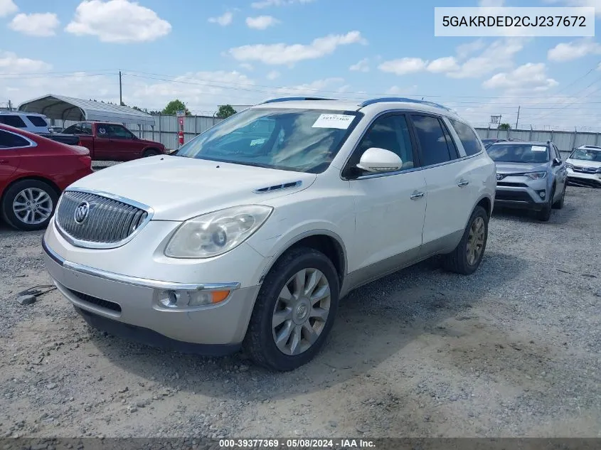 2012 Buick Enclave Premium VIN: 5GAKRDED2CJ237672 Lot: 39377369