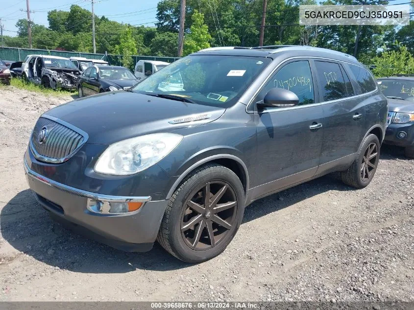 2012 Buick Enclave Leather VIN: 5GAKRCED9CJ350951 Lot: 39658676