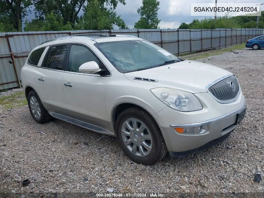 2012 Buick Enclave Premium VIN: 5GAKVDED4CJ245204 Lot: 39879346