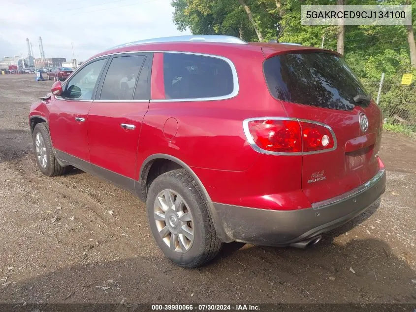 2012 Buick Enclave Leather VIN: 5GAKRCED9CJ134100 Lot: 39980066