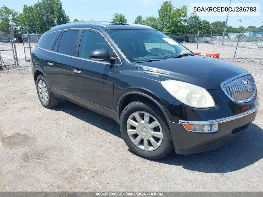 2012 Buick Enclave Leather VIN: 5GAKRCED0CJ286783 Lot: 39999062