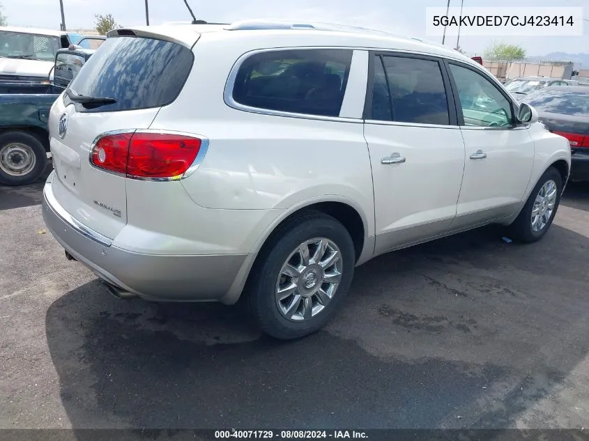 5GAKVDED7CJ423414 2012 Buick Enclave Premium