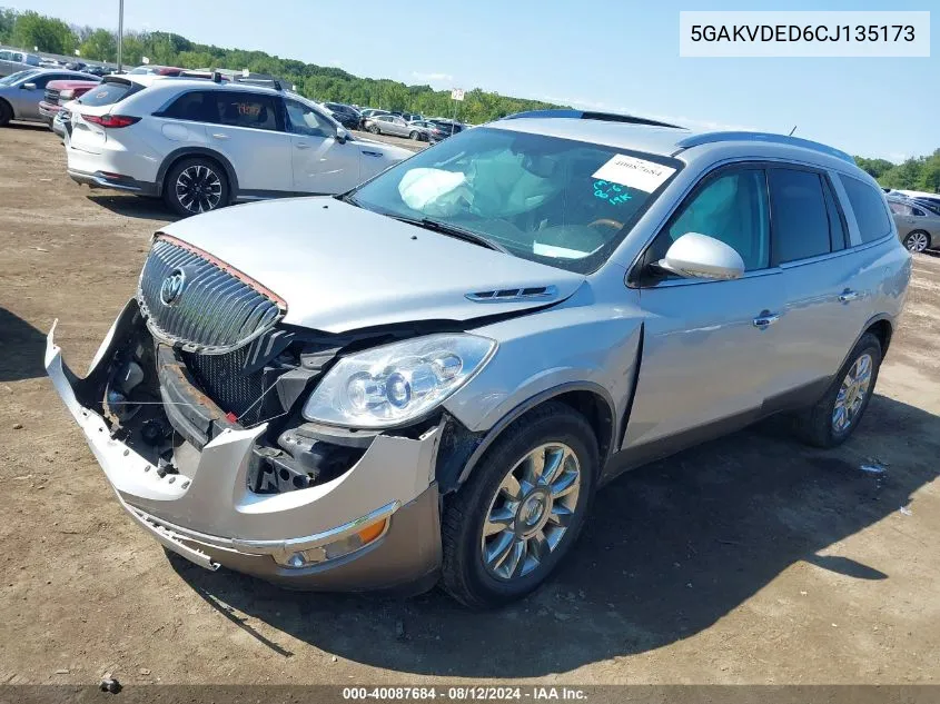 2012 Buick Enclave Premium VIN: 5GAKVDED6CJ135173 Lot: 40087684