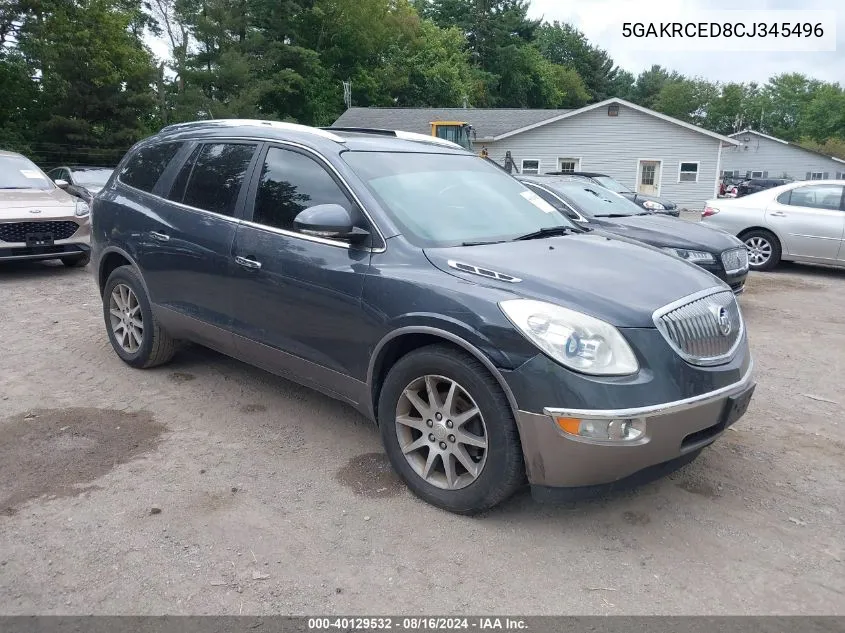 5GAKRCED8CJ345496 2012 Buick Enclave Leather