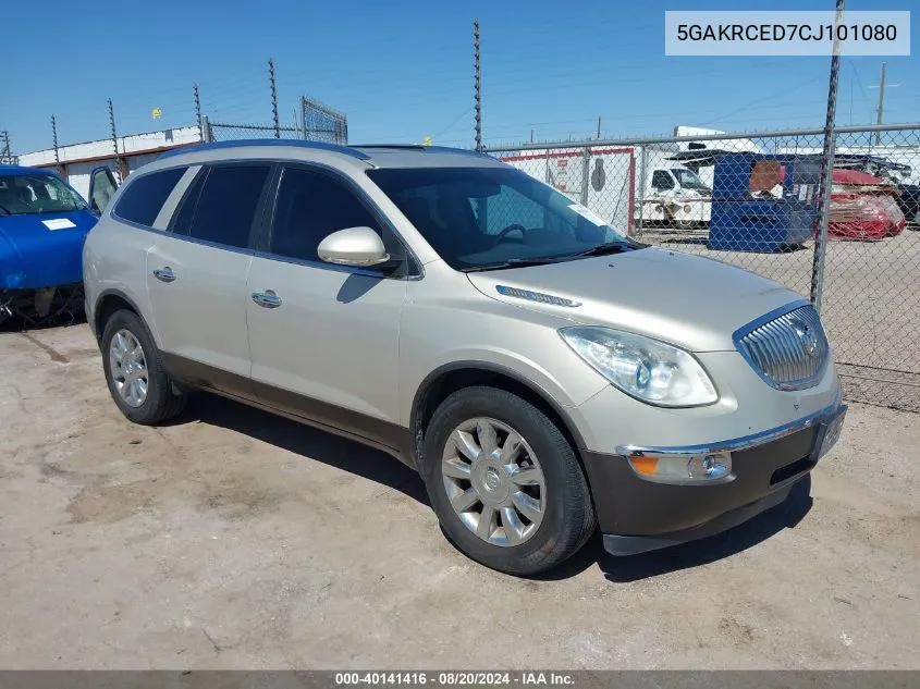 2012 Buick Enclave Leather VIN: 5GAKRCED7CJ101080 Lot: 40141416