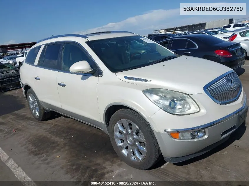 2012 Buick Enclave Premium VIN: 5GAKRDED6CJ382780 Lot: 40152410