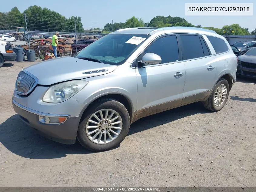 5GAKRCED7CJ293018 2012 Buick Enclave Leather