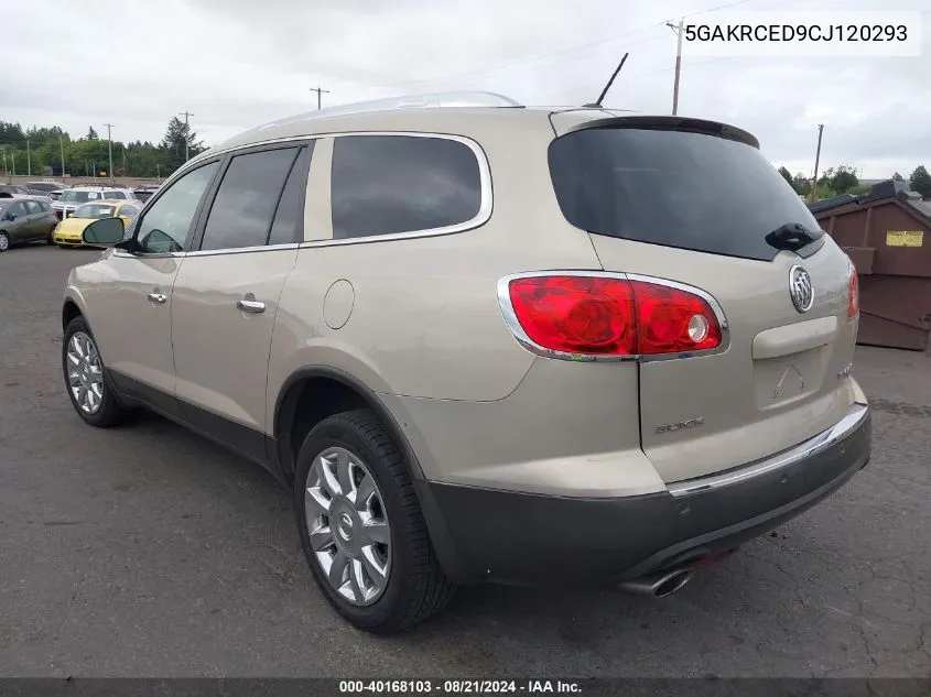 2012 Buick Enclave Leather VIN: 5GAKRCED9CJ120293 Lot: 40168103