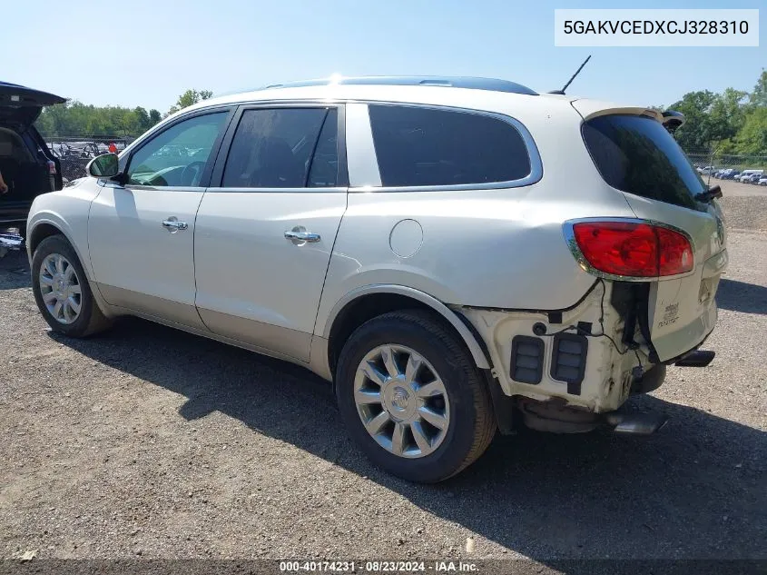 2012 Buick Enclave Leather VIN: 5GAKVCEDXCJ328310 Lot: 40174231